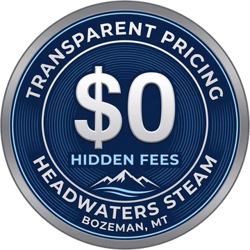 Transparent pricing seal: zero hidden fees